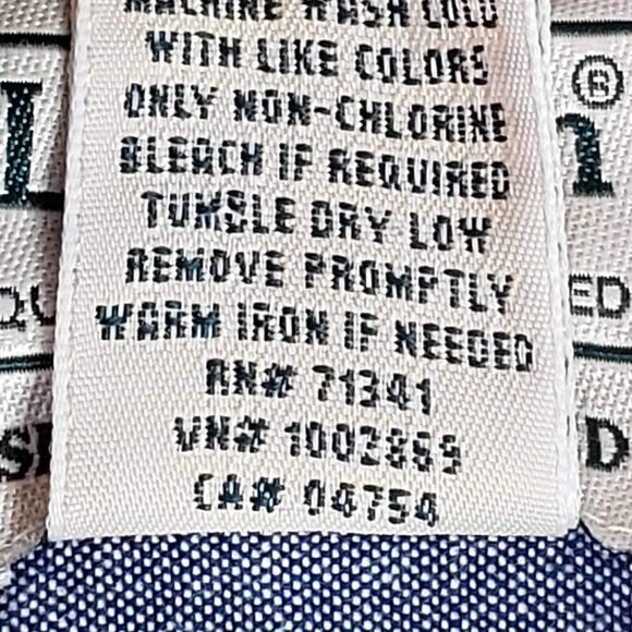 LL Bean Shirt Mens Blue Plaid Flannel LS Button Down Size Large L Long Sleeve - Picture 8 of 9